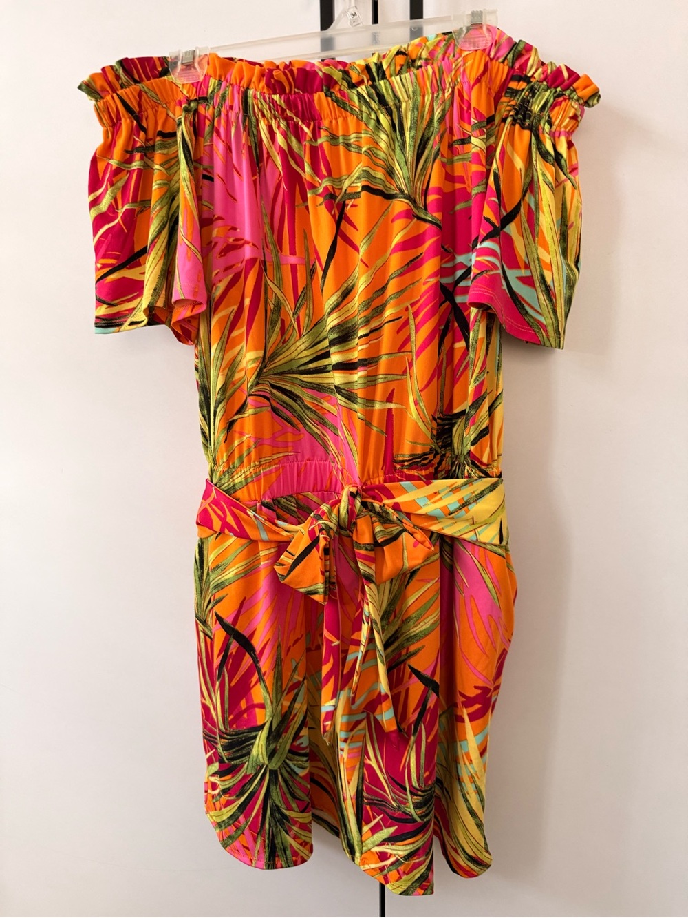 Emma & Michele Pink Orange Multi-Print Maxi Skirt - Picture 3 of 3